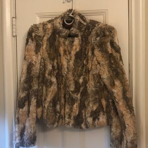 Alice & Olivia faux fur jacket